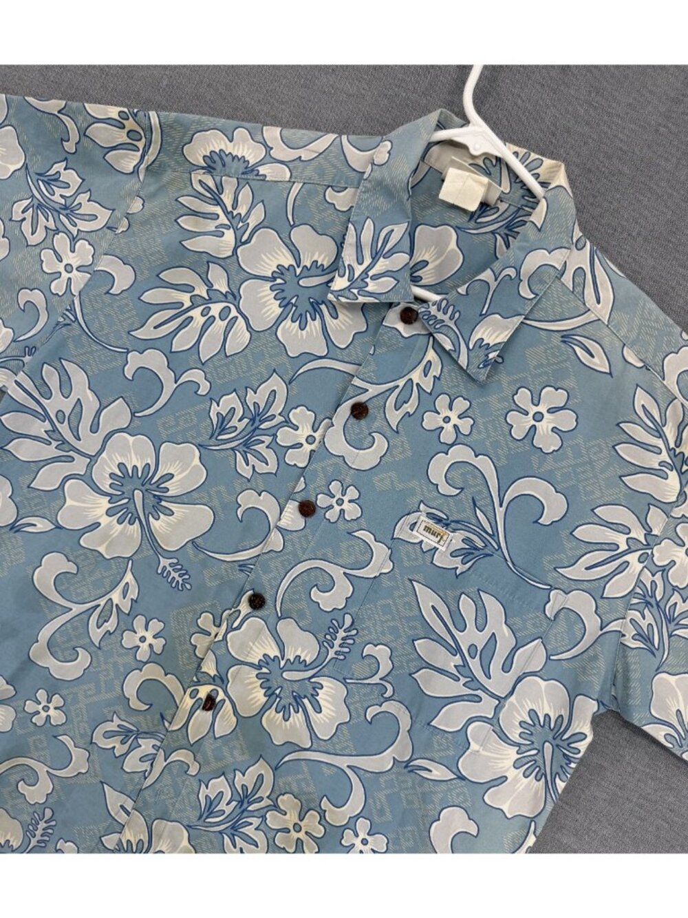 Vtg Murf Hawaiian Shirt Mens XL Hibiscus Floral Camp